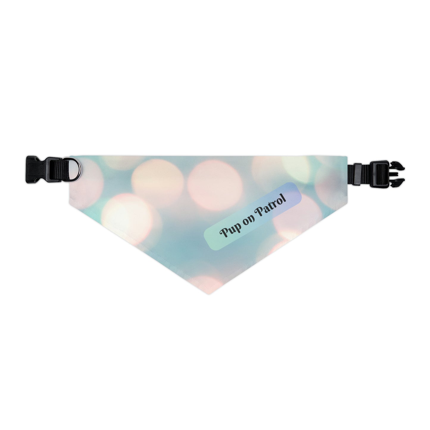 Cute "Pup on Patrol" Pet Bandana COLLAR, Decorative Sublimation Design, Pet Lover Dog Mom Gift, Easy On & Off Buckle, 4 Sizes