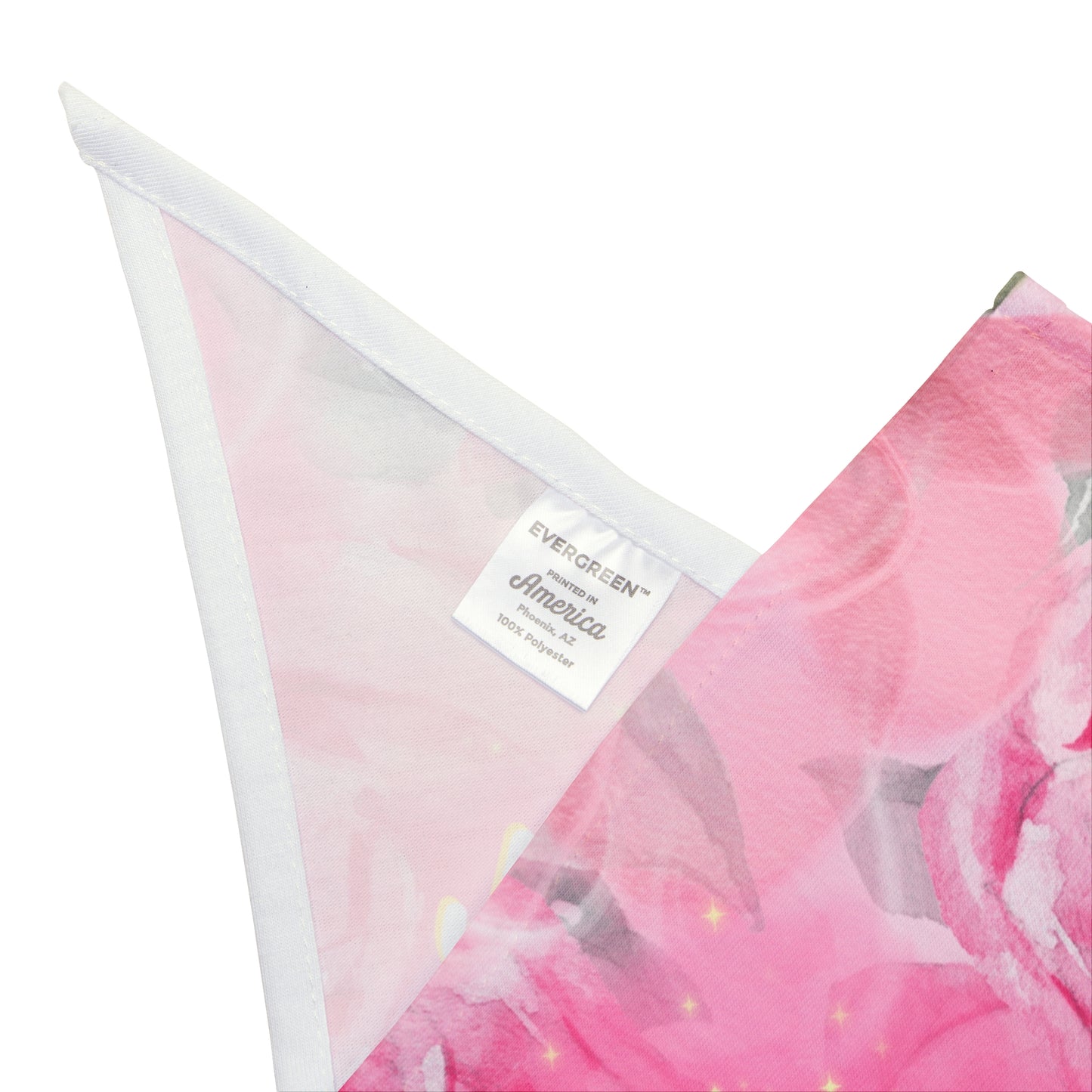 Pink Floral "Fluffy Flowergirl" Pet Bandana, Bridal Shower Engagement Party, Gift For Bride, Groom, CatLady Dog Mom