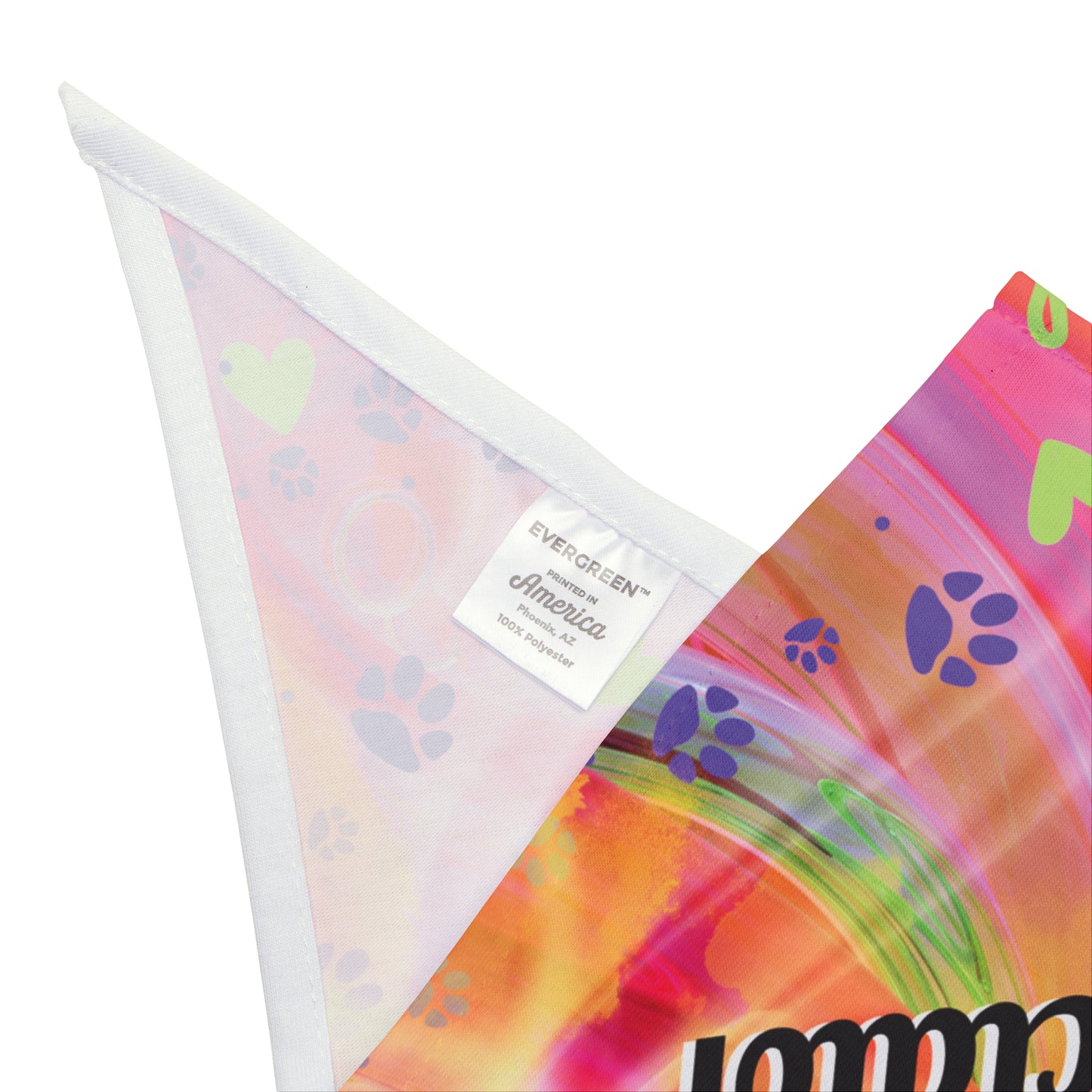 Political Pet Bandana With Passionate Pink "Deport The Dictator Design, Attention-Getting Anti-Fascist Message Celebrates Righteous Anger