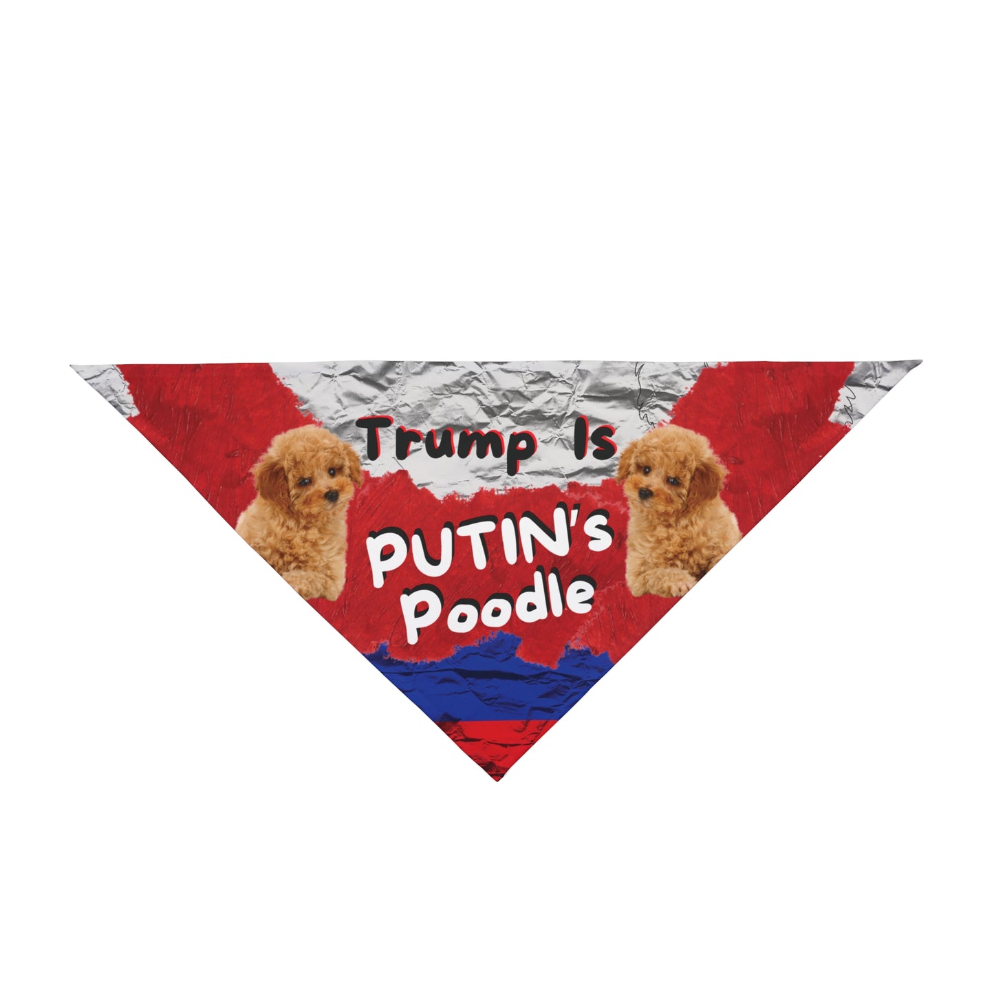 Pro-Democracy Political Pet Bandana With Fun PUTIN's PUPPET Slogan Perfect For Anti-Fascist Peaceful Protests And Dog Walks Political Dog Mom Gift