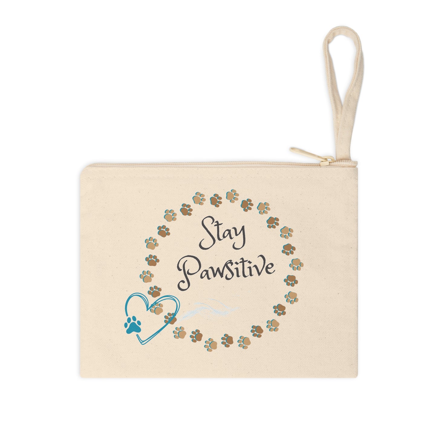 Cat Lady On-the-Go Wrist Purse -"Stay Pawsitive" slogan