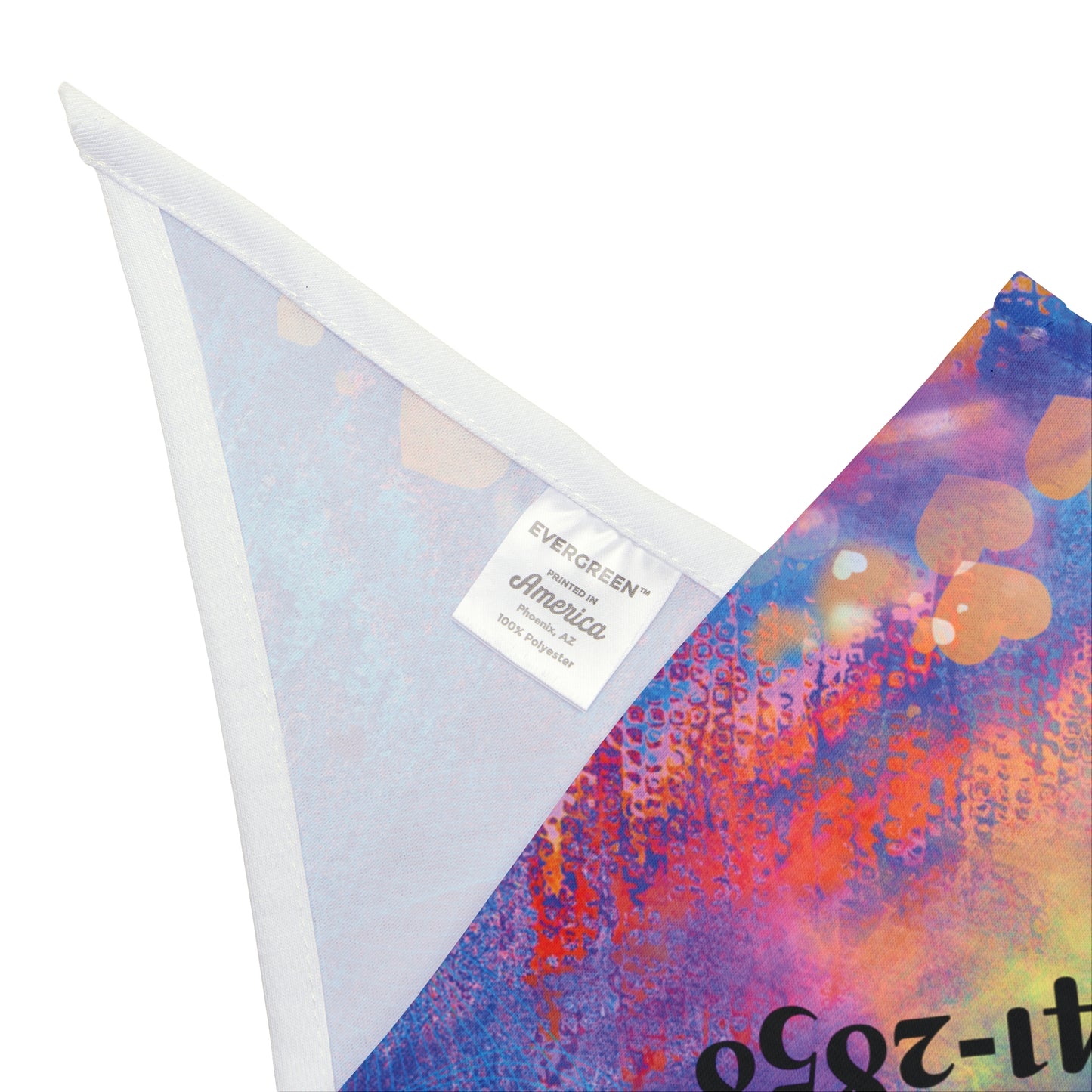 Vibrant Multi-Colored Customizable Pet Bandana,  Design, Personalize  with Dog & Human Names, "Samantha's Sweetie" or Something Different, Personal Pet Lover Dog Mom Gift, Special Occasion Birthday Gift for Mom