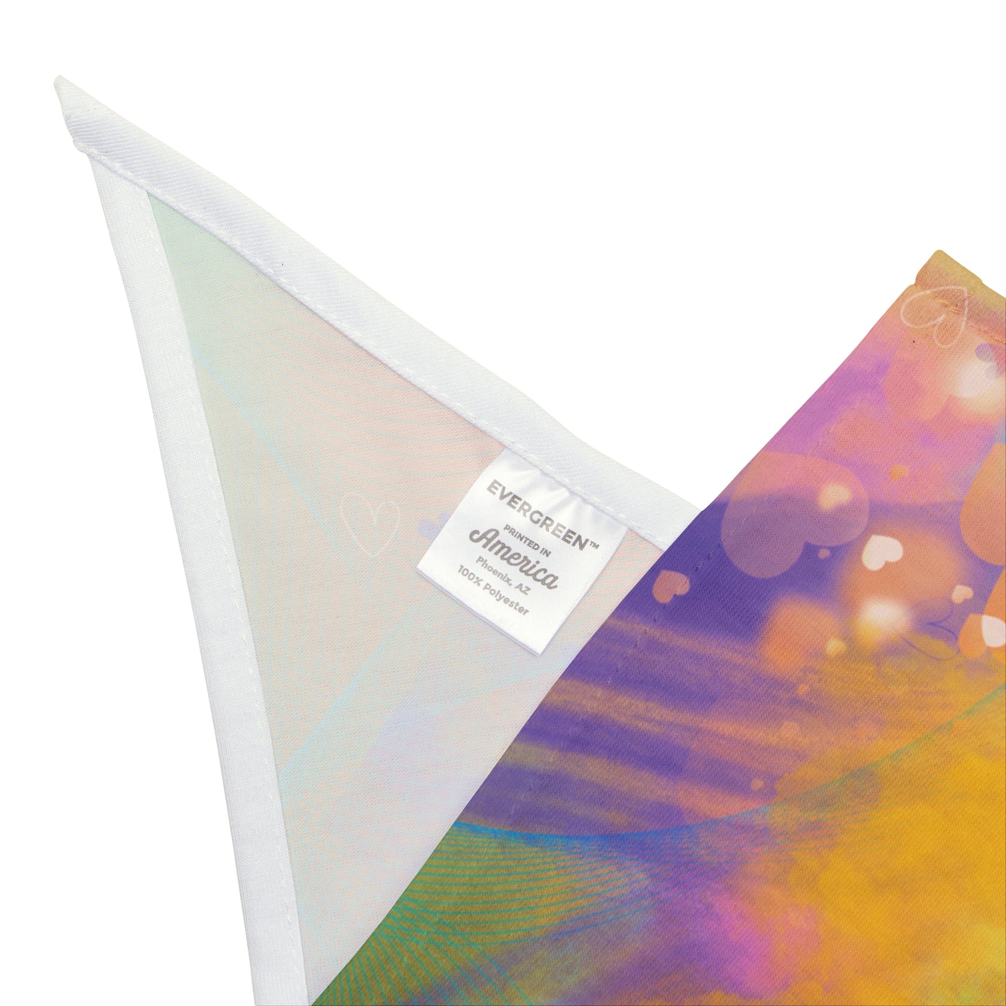 Purple Multicolored PoliticalPups Pet Bandana With "Persisting & Resisting" Protest Slogan, Pretty & Perfect For Peacefully Protesting Dogs Who March With Their Peeps In Anti-Fascism Pro-Democracy Events