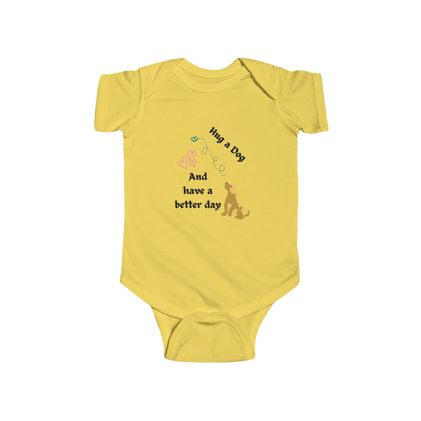 CatLady Grandma Baby Bodysuit With Fun "Hug a dog..." Design, Cat Lover Mom Grandma Gift, 4 Colors