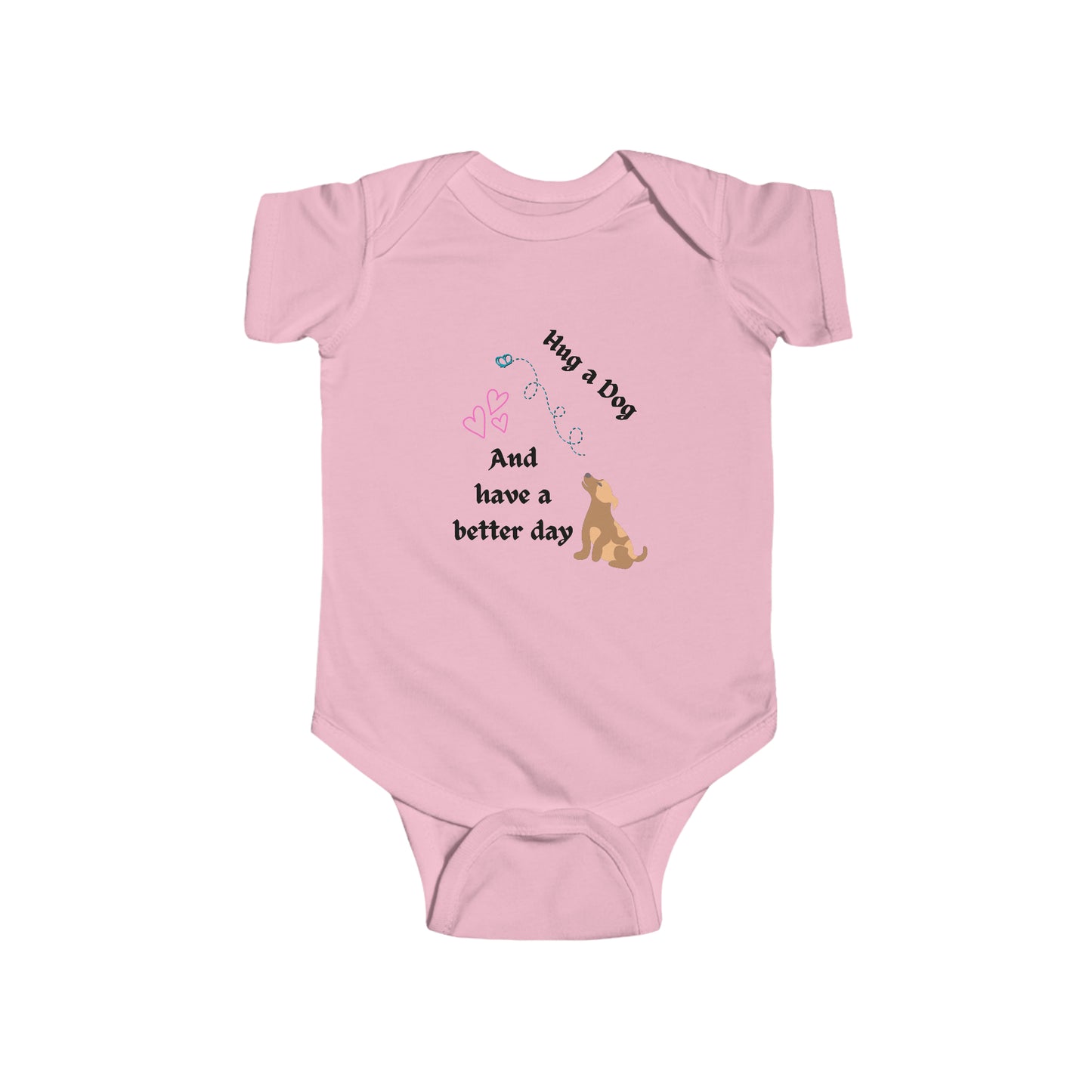 CatLady Grandma Baby Bodysuit With Fun "Hug a dog..." Design, Cat Lover Mom Grandma Gift, 4 Colors