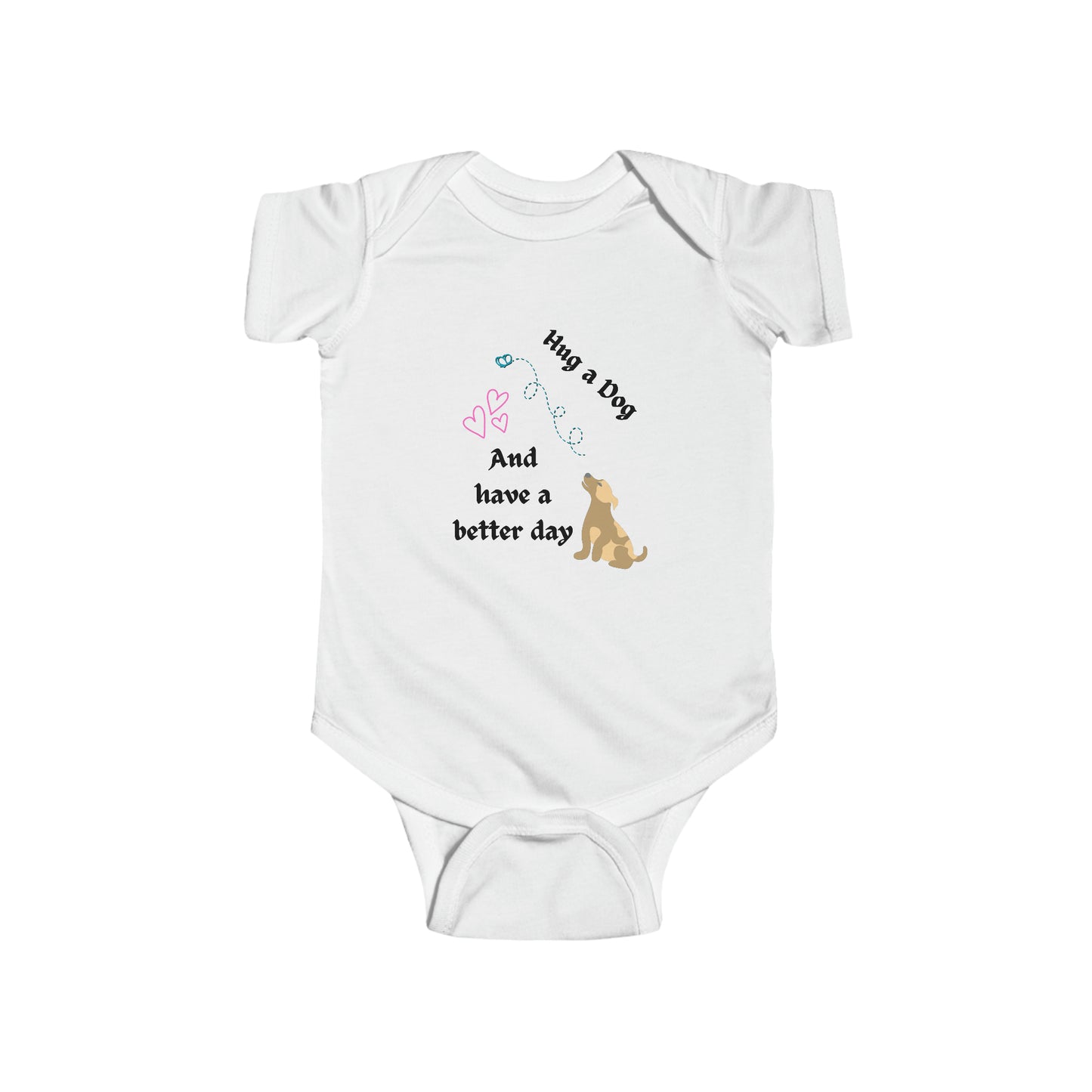 CatLady Grandma Baby Bodysuit With Fun "Hug a dog..." Design, Cat Lover Mom Grandma Gift, 4 Colors