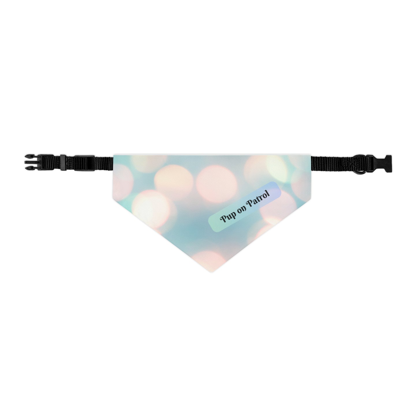 Cute "Pup on Patrol" Pet Bandana COLLAR, Decorative Sublimation Design, Pet Lover Dog Mom Gift, Easy On & Off Buckle, 4 Sizes