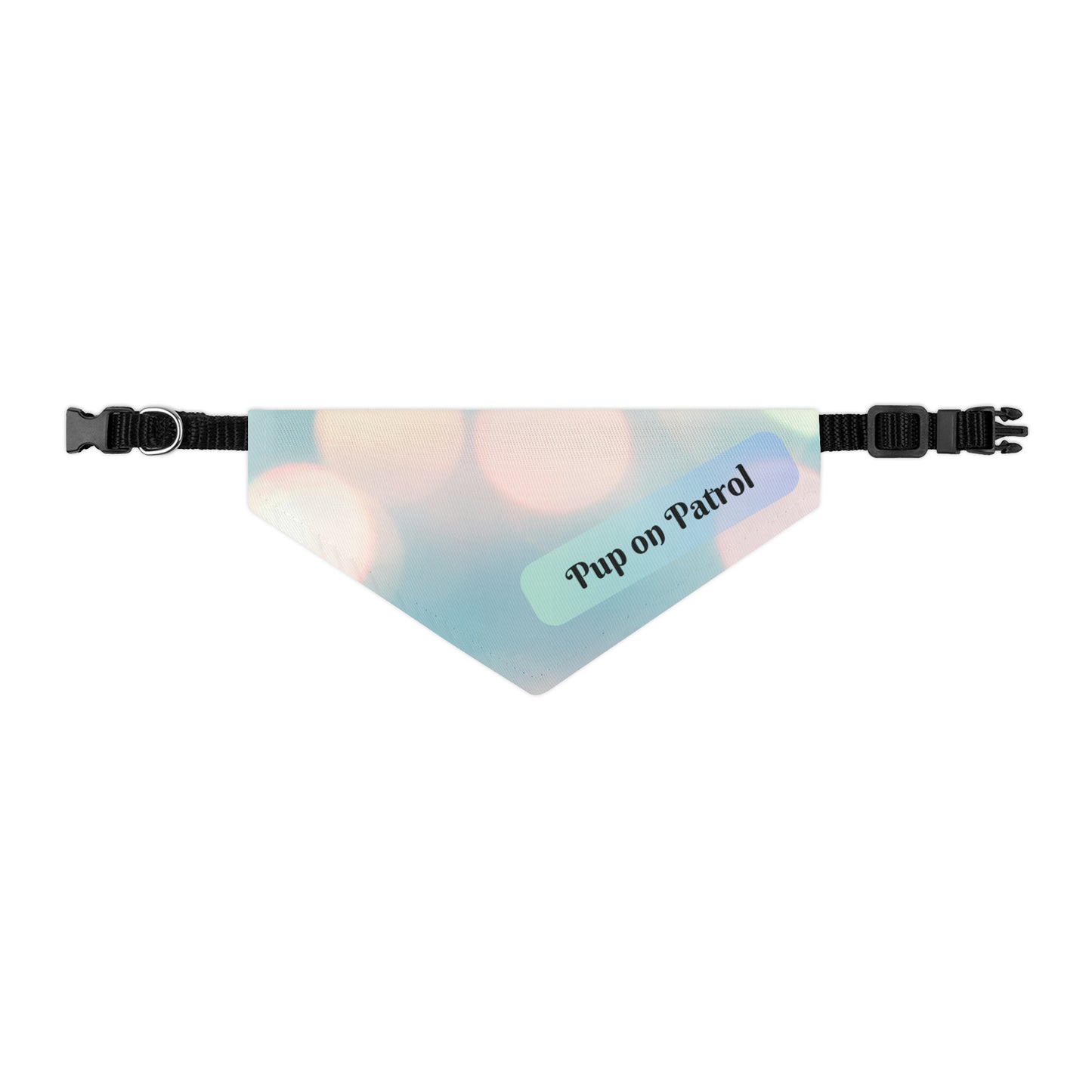 Cute "Pup on Patrol" Pet Bandana COLLAR, Decorative Sublimation Design, Pet Lover Dog Mom Gift, Easy On & Off Buckle, 4 Sizes
