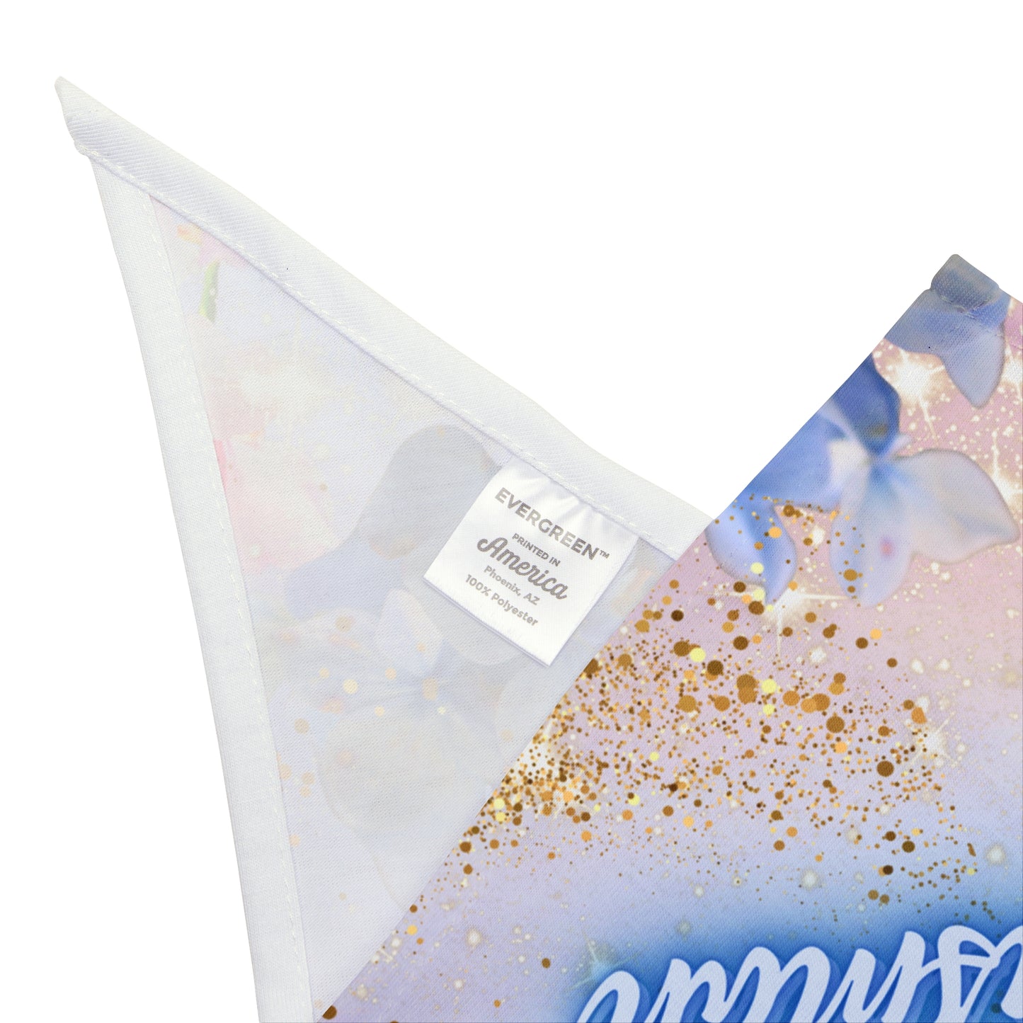 Blue Floral "Honorary Groomsman" Pet Bandana, Bridal Shower Engagement Partywear, Pet Lover Bride Groom Gift, CatLady Dog Mom Gift