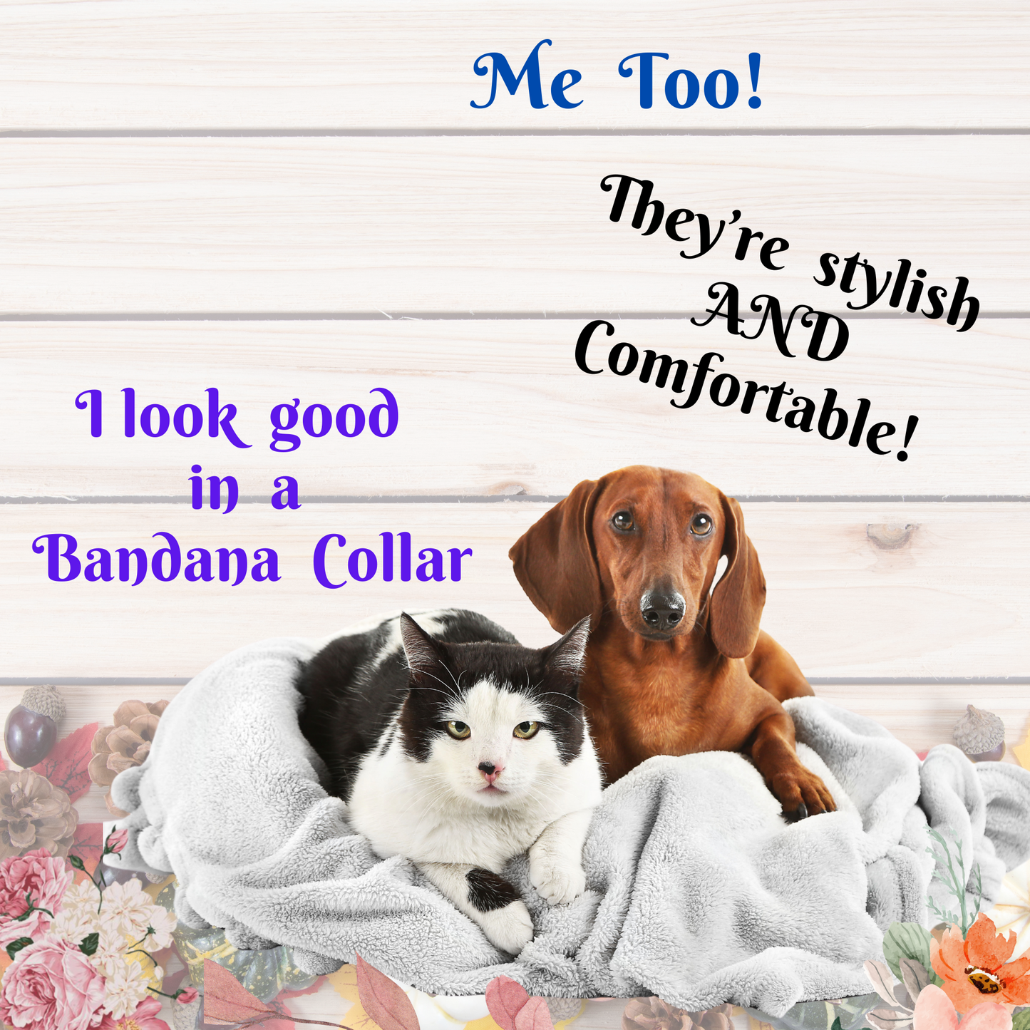Pink Floral Bridal Pet Bandana COLLAR with Classic"Flowergirl" Sublimation Design, Engagement Party Wedding Apparel, Mother of the Bride Gift