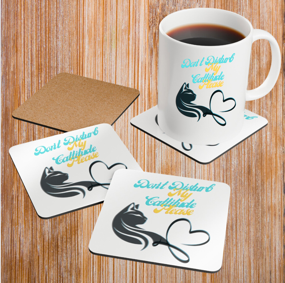 Sassy "Don't Disturb My Cattitude" Cat Lover Coffee Mug, Great Pet Lovers Mom Gift, Ceramic, 11oz