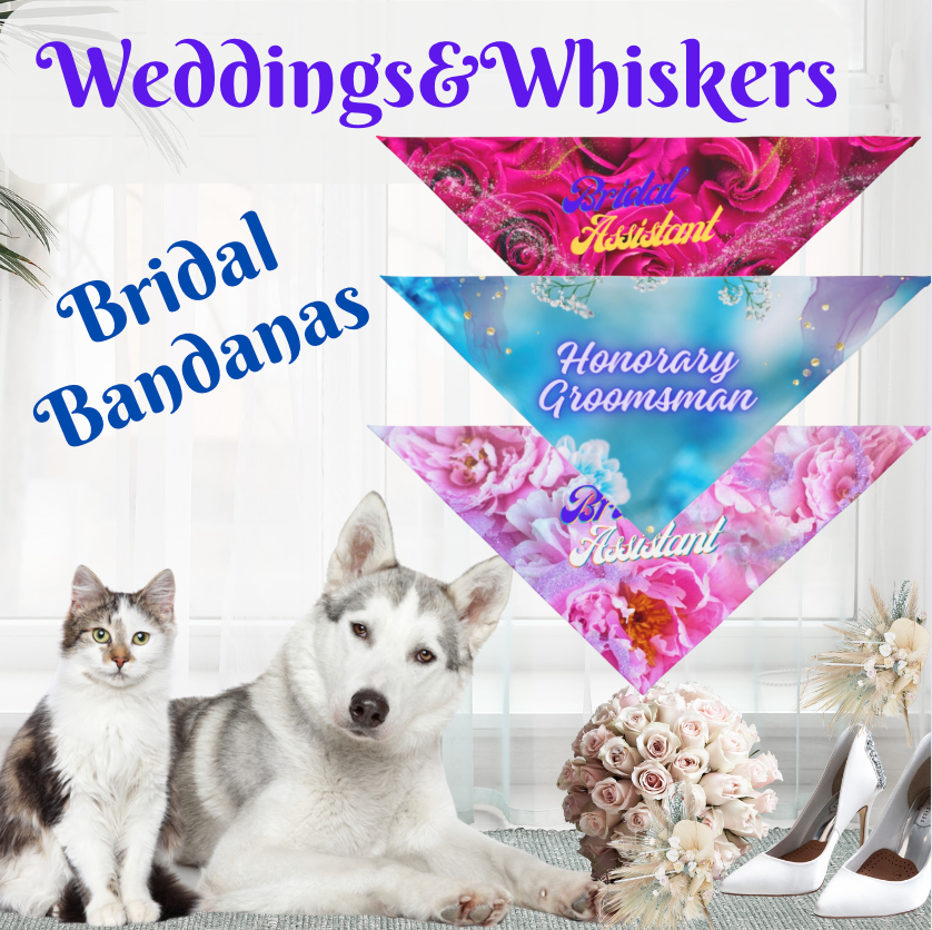 Emerald Green "I Approve" Bridal Pet Bandana, Engagement Wedding Partywear for Cats Dogs, Gift for Pet Lover Bride Groom