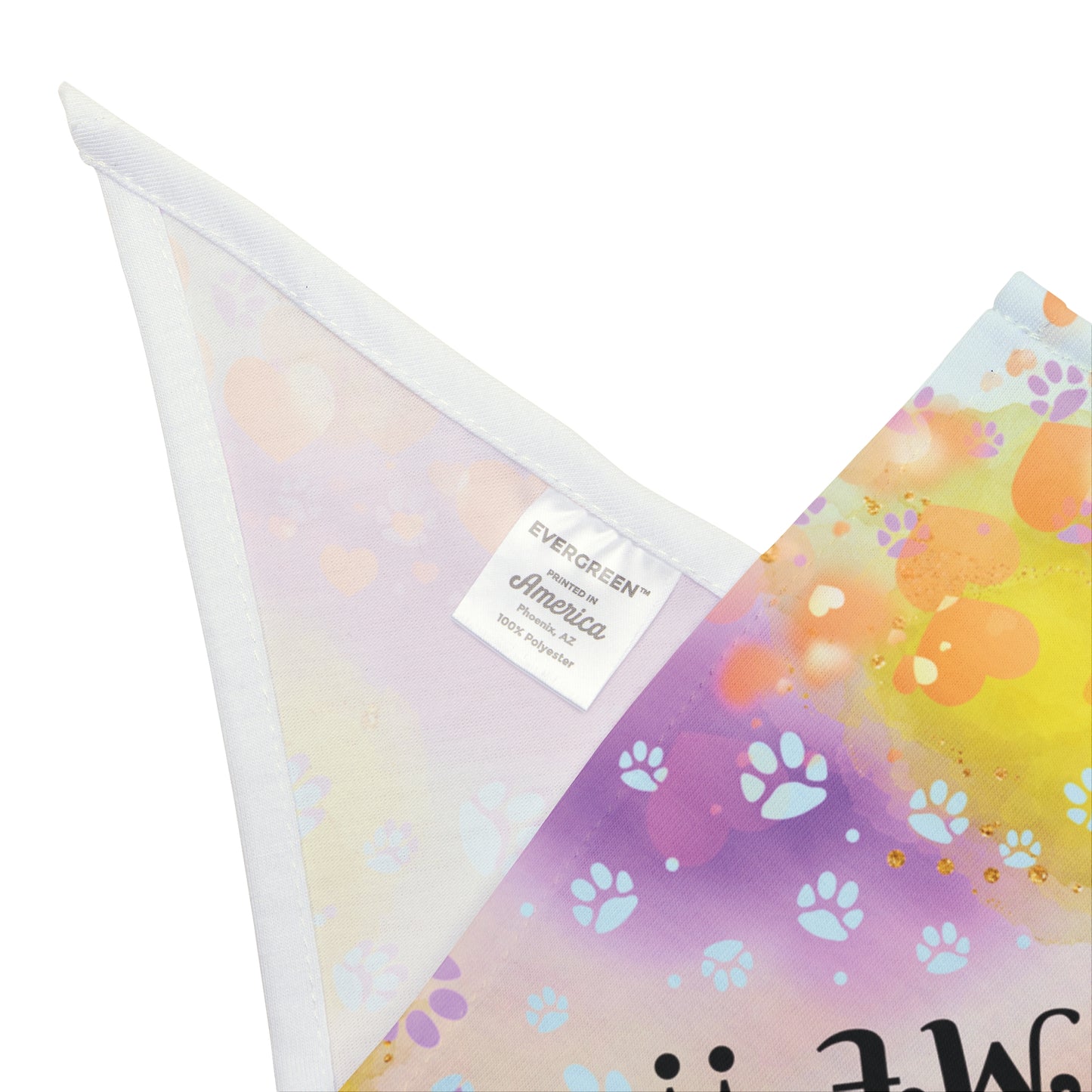 Touch-of-Purple Customizable Pet Bandana, Replace "Lolah, Libby's Sweetie" with Your Dog's Name and Your Own or Write a Unique Slogan, Terrific Personalized Pet Lover Dog Mom Gift