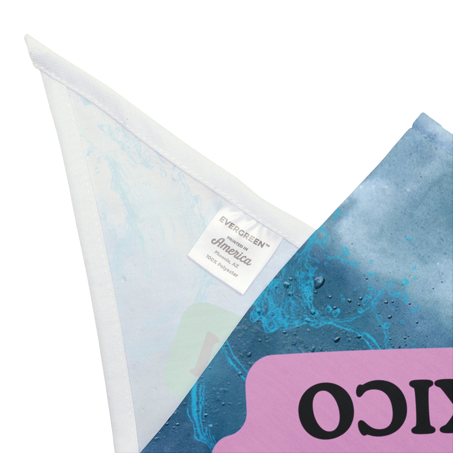 Political Pet Bandana With Funny "It's Still The Gulf Of Mexico" Slogan Expressive Pet Accessory For Political Gatherings Dog Mom Gift Colorful Modern Design With Watery Background