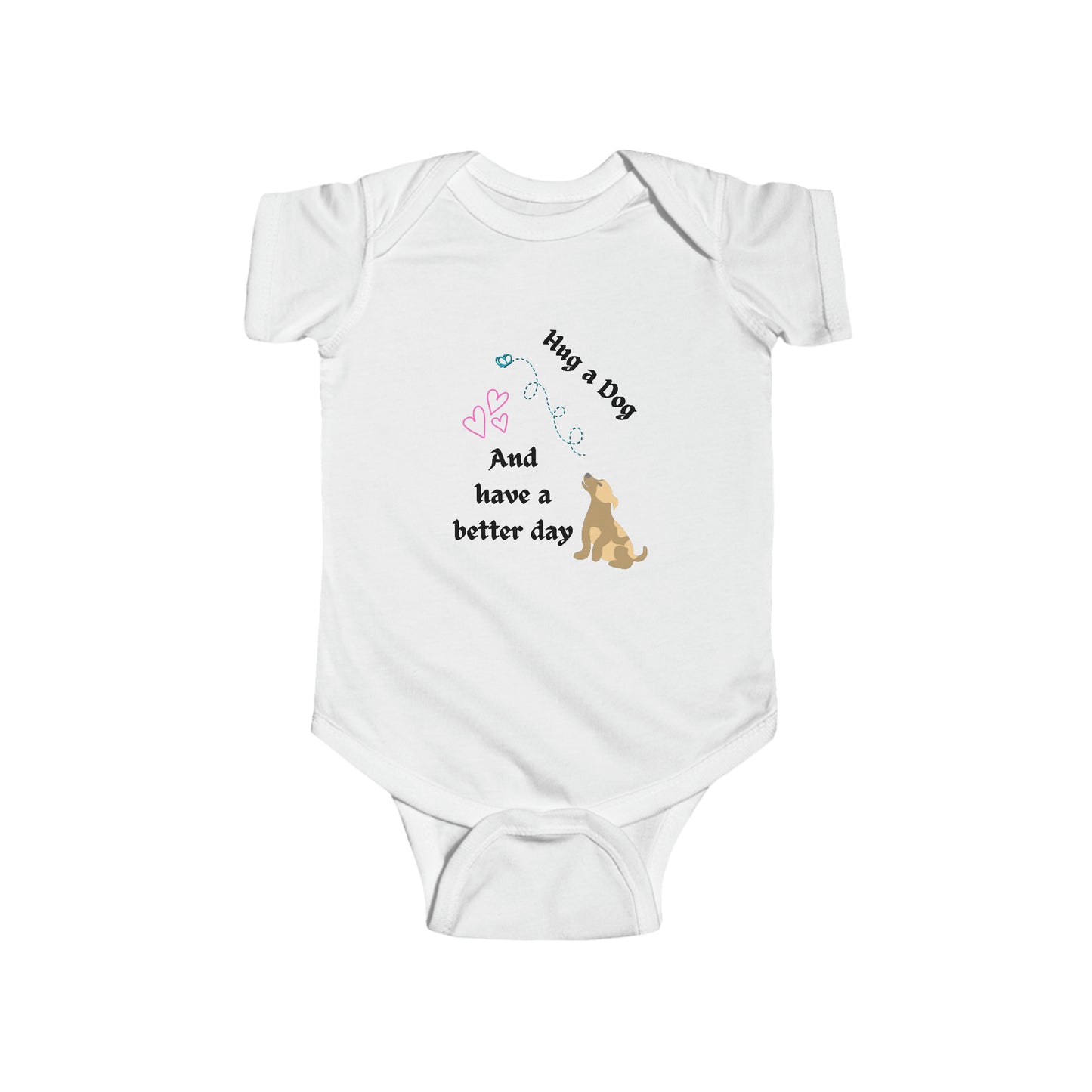 "Cat-Lady Grandma" Baby Bodysuit, Fun "Hug a dog..." Design, Cat Lover Mom Grandma Gift, 4 Colors